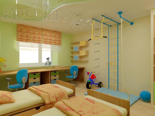 Дизайнерская отделка детской комнаты